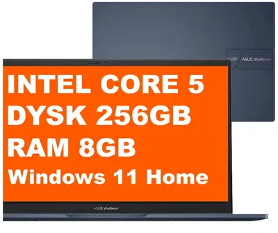 Produktbild von ASUS Vivobook 14 / X1404VAP-V14.C58256 / Intel Core 5 / 8GB / 256GB / Intel Graphics / FullHD / Win 11 / Niebieski