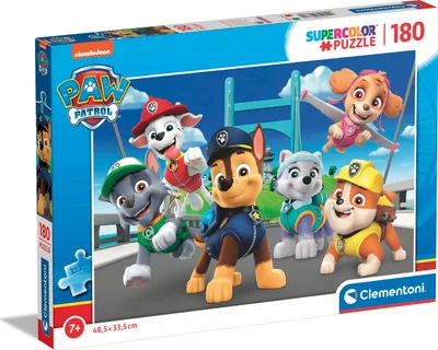 Zdjęcie produktu dla Clementoni Puzzle 180 El. Super Kolor Psi Patrol - Ukadanka Dla Dzieci +7 Lat