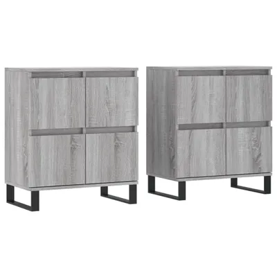 Produktbild von Sideboards 2 Stk. Grau Sonoma Holzwerkstoff