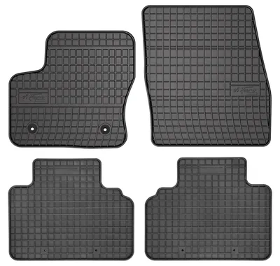 Obrázok produktu pre Gumové autorohože na mieru pre: Ford Tourneo Courier (2014-, kombivan) černé, sada 4 ks, s úchyty