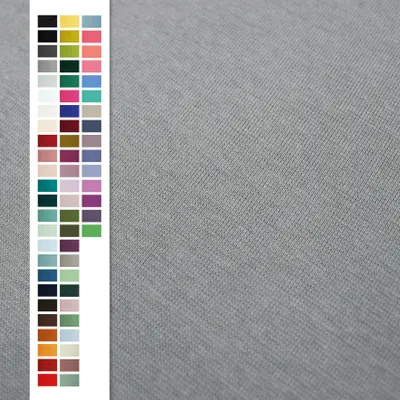 Produktbild von Bündchenstoff 95% Baumwolle 5% Elasthan – 275 g/m² - dehnbar für Kleidung, Meterware 25 cm-Schritte 003 Grau