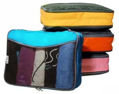 Produktbild von Packing Cubes Case Organizer Set für Kleidung, 4 Farben 4 St.