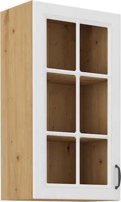 A close-up, studio shot of a cabinet.