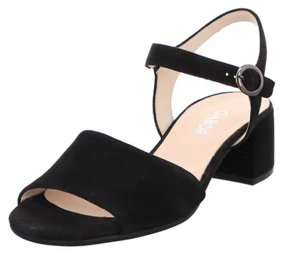 Produktbild von Gabor Comfort Riemchensandale - Schwarz Leder : 41 : Normal Größe: 41 Weite: Normal