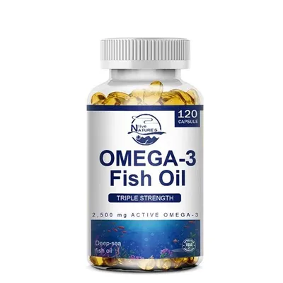 Immagine prodotto di Omega 3 Olio di pesce 3600mg (120 capsule) integratore alimentare, cuore, cervello, occhi, articolazioni, ossa, sistema immunitario
