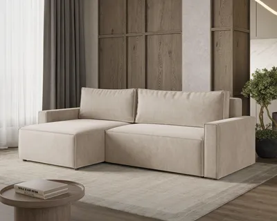 Produktbild von LIVIO L Ecksofa mit Schlaffunktion, Sofa mit Stauraum, Wohnzimmersofa, Couch, Schlafsofa, Lounge-Set - VIBE 08