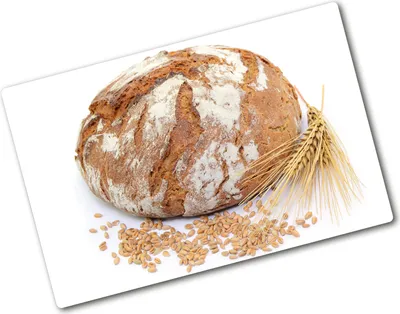 Produktbild von Tulup Glas Herdabdeckplatte - 80x52 cm - Glaskeramikkochfeld-Abdeckung Spritzschutz Glasabdeckplatte - Einteilig - Essen & Getränke - Brot und Weizen - Braun