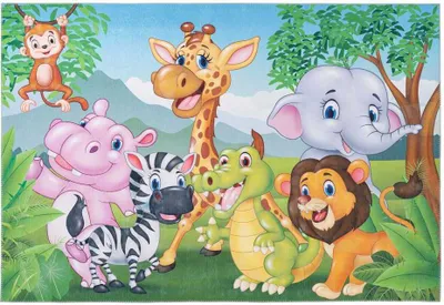 Obrázek produktu pro 120x170 cm Dětský kusový koberec Torino kids 239 JUNGLE