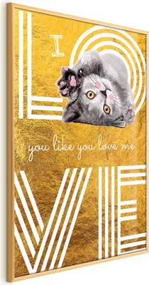 Produktbild von Posterpapier Poster - I Love You Like You Love Me 40x60 cm Text g-C-0228-ao-a