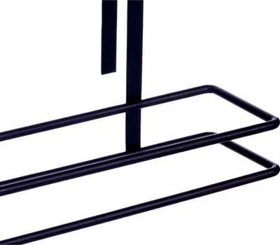 Image de Porte-rouleau de papier de fer noir 34 x 17,3 x 10,5 cm (8 pièces)