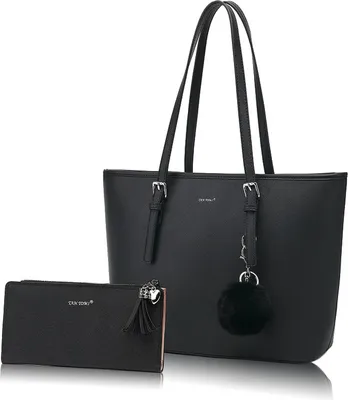 Produktbild von Umhängetaschen, Handtasche, Schultertaschen Damen, Shopper klassisch Elegante mit Geldbörse und Schlüsselanhänger