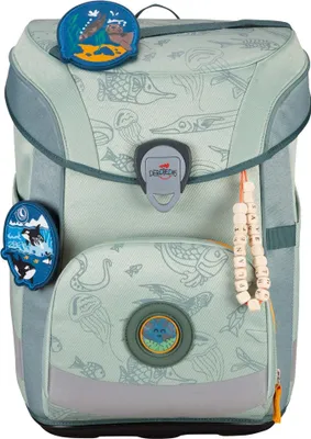 Produktbild von DerDieDas ErgoFlex Easy Exklusiv Neon Schulranzenset 5-teilig Grey Planet mint