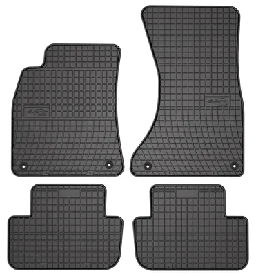 Zdjęcie produktu dla Dywaniki gumowe do Audi A4 B8 2007-2015 (sedan/kombi/van) – 4 szt., czarne, dopasowane – Wielganizator SolidPRO