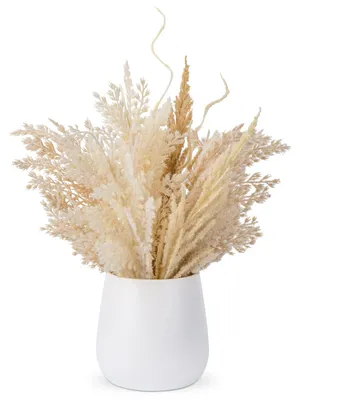 Künstliches Pampasgras mit Vase, beige, 37 cm, Boho-Deko