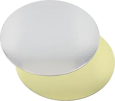 Immagine prodotto di 50 piatti da torta Papstar rotondi Ø 30 cm, 0,3 cm oro/argento 37323