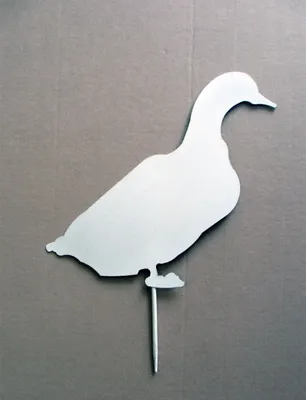 Produktbild von Gartenstecker Ente Gans Metall Garten Deko Tier Figur Beet Stecker Rankhilfe