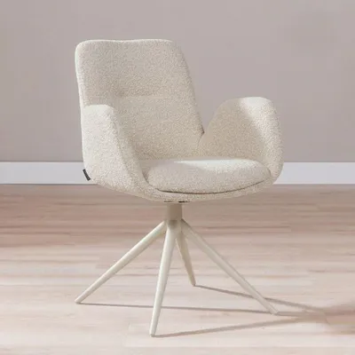 Produktbild von Bronx71 Esszimmerstuhl Alex drehbar Bouclé taupe