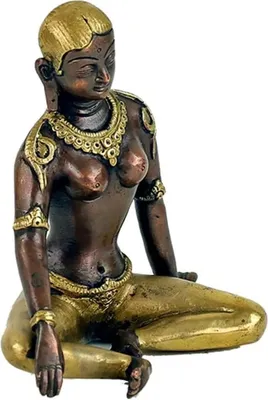 Immagine prodotto di Statua Parvati Bicolore - 1100 G; 15 cm