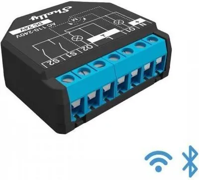 Produktbild von Shelly Plus 2PM, Dual WLAN + Bluetooth Schaltaktor mit Messfunktion
