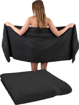 Produktbild von Betz 2 Stück Saunatücher 70 x 200 cm PREMIUM 100% Baumwolle Badetuch Liegetuch Strandtuch   Farbe: graphit