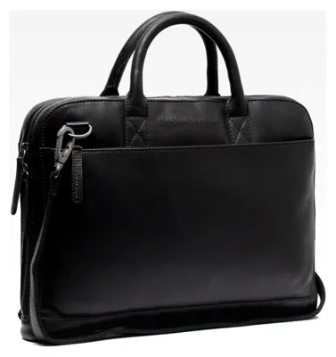 Produktbild von Leder Laptoptasche Schwarz Tilbury