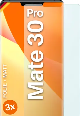 Produktbild von moex® 3x Schutzfolie kompatibel mit Huawei Mate 30 Pro - Displayschutzfolie Anti Reflex Folie, Matt