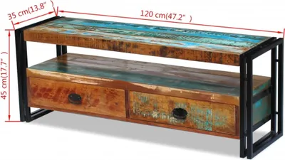 Zdjęcie produktu dla VidaXL 243275, Drewno, Drewno, Stal, 1200 mm, 350 mm, 450 mm, 1 szt.