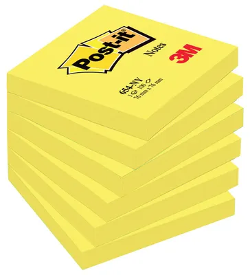 Produktbild von Post-It 654N, 76 mm, 76 mm, 100 Blätter