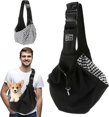 Produktbild von Hundetragetasche - Hundetragetasche - Reisen mit Haustier - Verstellbare Schultergurte - 65 x 30 x 80 cm - Schwarz