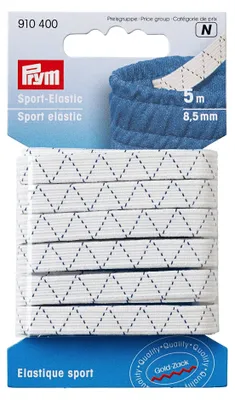 Obrázek produktu pro Pruženka sportovní, 8,5 mm, bílá, 5 m