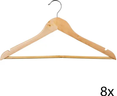 Produktbild von Kleiderbügel, Satz von 8 Holz Kleiderbügel 5five Einfache Smart
