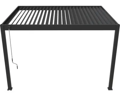 Obrázek produktu pro Bioklimatická pergola Rojaplast Intro Plus 400x300x255 cm do stěny antracit