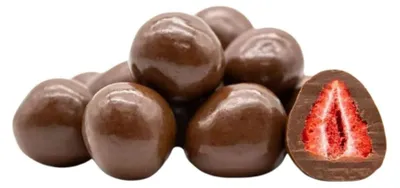 Produktbild von Öz Natur | Milchschokolierte Erdbeer-Dragees 250g