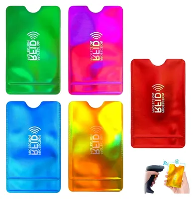 Produktbild von 10 Stück RFID Blocker Kartenhülle, NFC Schutzhülle EC Karte - Ultradünne Kreditkarten Schutzhülle mit RFID Schutz für Bankkarten & Ausweise, 5 Farben