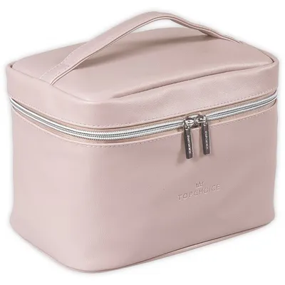 Produktbild von Leder Kosmetiktasche ""Elegance"" mit Großzügigem Stauraum