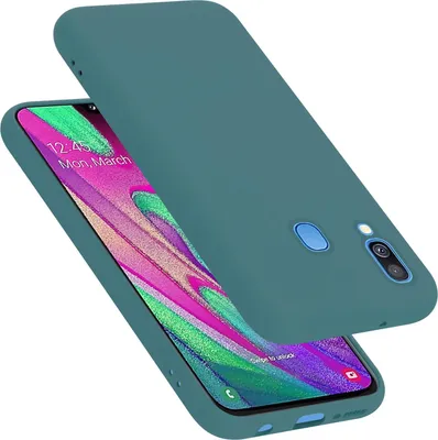 Produktbild von Cadorabo Schutzhülle für Samsung Galaxy A40 Hülle in Grün Handyhülle Case Cover TPU Etui