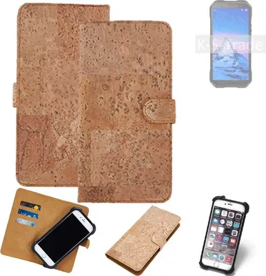 Produktbild von K-S-Trade Hülle kompatibel mit Doogee S61 Pro  Kork Handyhülle Cover  Schutzhülle TPU Case Bumper in Hellbraun, (1x)