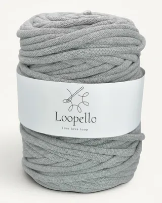 Produktbild von Loopello Baumwollkordel Pro 9 mm 100 m – Dunkelgrau