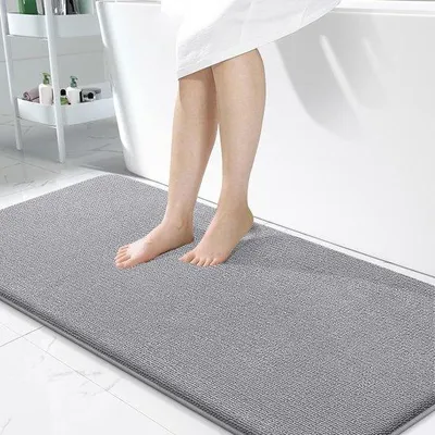 Immagine prodotto di Tappetino da bagno Unyqoos® 60 x 120 cm – realizzato in schiuma memory, estremamente morbido al tatto, assorbente e con base in PVC antiscivolo, lavabile in lavatrice
