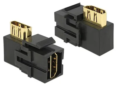 Immagine prodotto di Keystone Modul HDMI Buchse > HDMI Buchse 90° gewinkelt schwarz