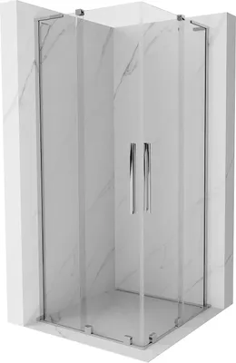 Obrázok produktu pre Mexen Velar L Duo sprchový kút s posuvnými dverami 100 x 100 cm, transparentný, chróm - 871-100-100-02-03-01