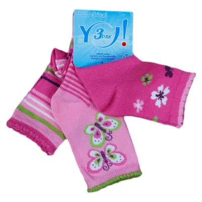 Produktbild von Babysocken Socken für Mädchen 3-er Set SKC-3 pink Gr. 23 / 25
