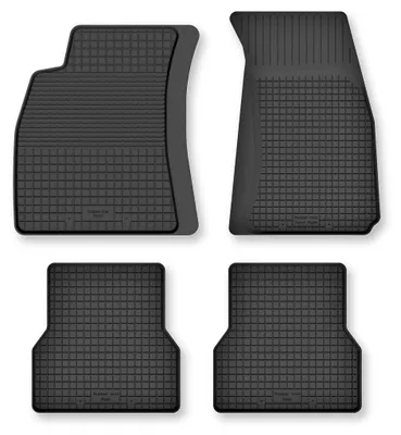 Obrázek produktu pro Gumové vaničkové autokoberce pro: Audi A4 B6 2001-2004 černé 4 ks