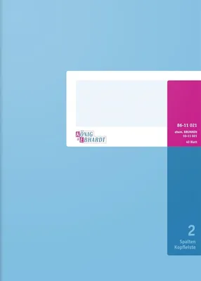 Produktbild von Geschäftsbuch A4 2 Spalten Kopfleiste 40 Blatt Packung mit 3 Stück