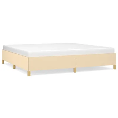 Immagine prodotto di vidaXL Struttura letto senza materasso crema 200x200 cm tessuto