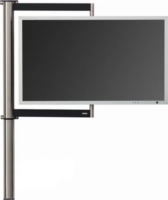 Immagine prodotto di Supporto TV di design Wissmann solution art 112-3 in acciaio inossidabile per TV da 65" a 75"