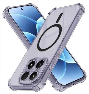 Zdjęcie produktu dla Techsuit Shockproof Clear MagSafe etui do Xiaomi 17 - dymnoczarne