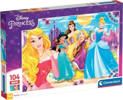 Produktbild von CLEMENTONI Puzzle Disney Prinzessinnen MAXI 104 Teile