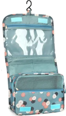 Produktbild von Kulturtasche Damen zum Aufhängen, Kulturtasche Mädchen, Kulturtasche Damen Gross, wasserdichte Waschtasche Damen mit Haken, Multifunktion Reisetasche, perfekt für Familienausflug