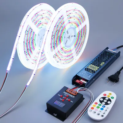 COB LED Strip 20m WS2811 RGB+IC 24V dimmbar mit Fernbedienung